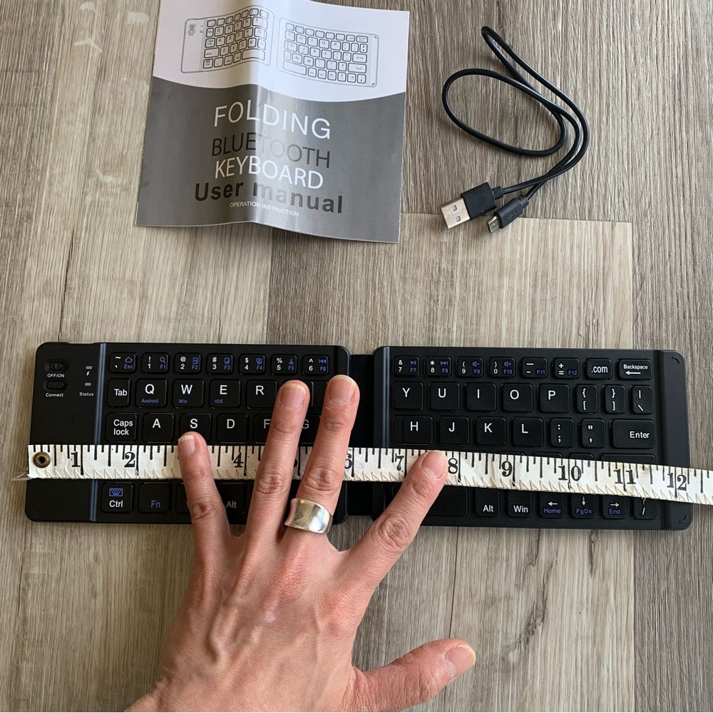 NWOT Mini Foldable Wireless Keyboard Compatible with iOS, Android and Windows - Picture 9 of 11